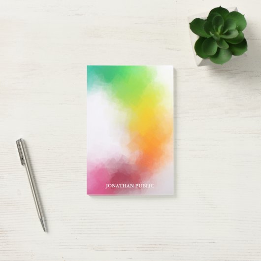 Blauw Paarse Groen Rood Sinaasappel Geel Elegant M Post-it® Notes (Kantoor)