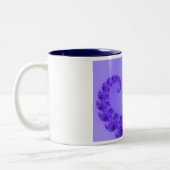 Blauw Paarse Hart Mok (Links)