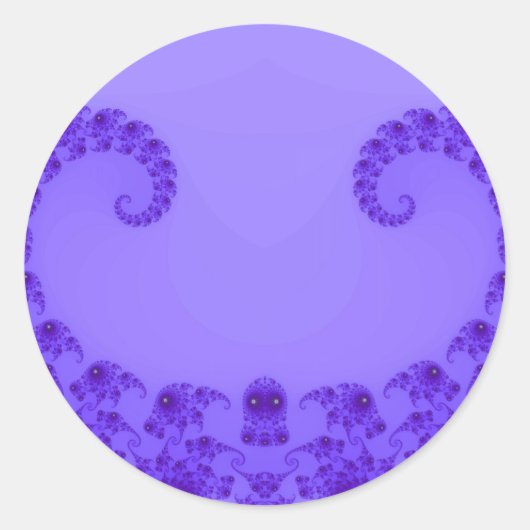 Blauw Paarse Hart Stickers (Voorkant)