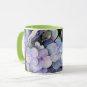 Blauw Paarse Hortensia Mok (Voorkant links)