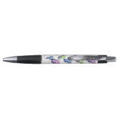 Blauw Paarse Kladvlinders Pen (Achterkant)