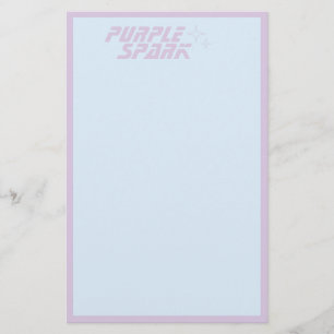 Blauw Paarse Kleine Zakelijke Onderneming Briefpapier