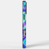 Blauw Paarse Kleurrijke Abstracte Marmeren Textuur Case-Mate iPhone Case (Achterkant / Rechts)