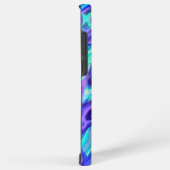 Blauw Paarse Kleurrijke Abstracte Marmeren Textuur Samsung Galaxy Hoesje (Rechterkant)