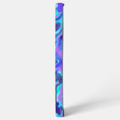 Blauw Paarse Kleurrijke Abstracte Marmeren Textuur Samsung Galaxy Hoesje (Linkerkant)