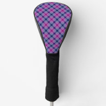 Blauw Paarse Kleurrijke Golf Head Hoesje