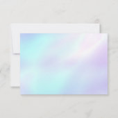 Blauw Paarse Kleurverschuiving Save The Date Uitno Kaart (Achterkant)