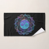 Blauw & Paarse Mandala Handdoek (Handdoek)
