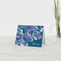 Blauw Paarse Marmeren Wervelpatroon Modern gevouwe