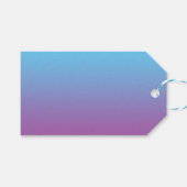 Blauw & Paarse Ombre Cadeaulabel (Voorkant (Horizontaal))