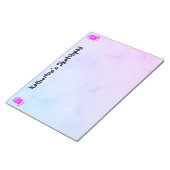 Blauw Paarse Ombre Grappige Engel Kat Kinder Schet Notitieblok (Schuin)