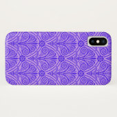 Blauw Paarse ontwerp Case-Mate iPhone Case (Achterkant (horizontaal))