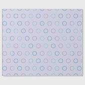 Blauw Paarse, pastelpolka dot inpakpapier (Vlak)