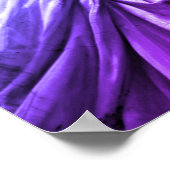 Blauw Paarse Pop Art Standbeeld Liberty New York Poster (Hoek)