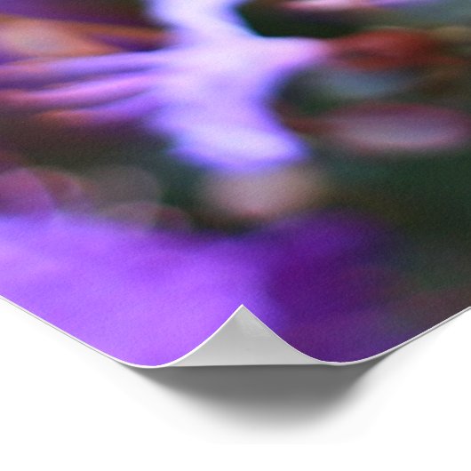 blauw-paarse roodendron poster (Hoek)