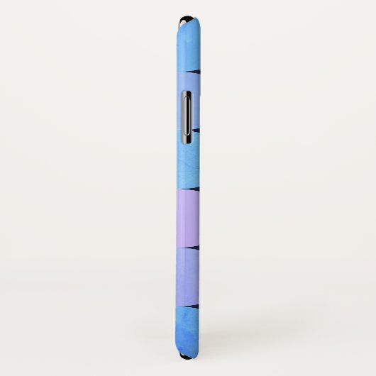 Blauw Paarse & Roze Cirkels Monogram Case-Mate iPhone Case (Achterkant / rechts)