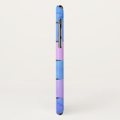 Blauw Paarse & Roze Cirkels Monogram Case-Mate iPhone Case (Achterkant/links)