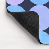 Blauw Paarse & Roze Cirkels Monogram Muismat (Hoek)