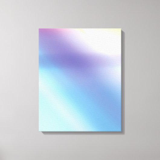 Blauw Paarse Roze en Geel Abstract Kunstdoek Canvas Afdruk (Voorkant)