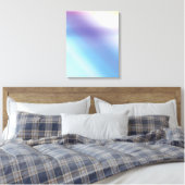 Blauw Paarse Roze en Geel Abstract Kunstdoek Canvas Afdruk (Insitu (Slaapkamer))