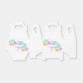 Blauw paarse roze happy thanksgiving add familie n bedankdoosjes (Uitgevouwen)