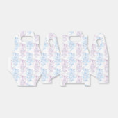 Blauw paarse roze vogelkooi bruiloft gunst doos bedankdoosjes (Uitgevouwen)