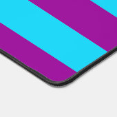 Blauw Paarse Strepen Ontwerp Bureaumat (Hoek)