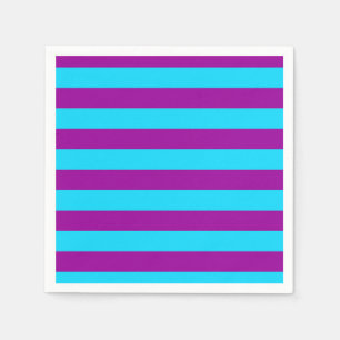 Blauw Paarse Strepen Ontwerp  Servet