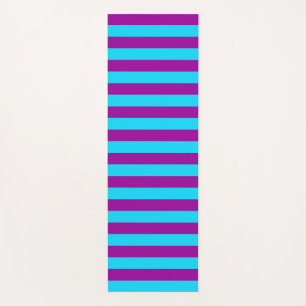 Blauw Paarse Strepen Ontwerp Yogamat