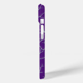 Blauw-paarse tak ontwerp iPhone hoesje (Achterkant / Links)