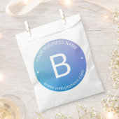 Blauw & Paarse Vervagende Ombre met Bewerkbare Tek Bedankzakje (Geknipt)