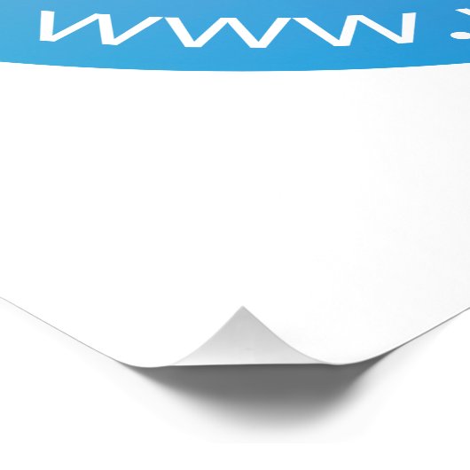 Blauw & Paarse Vervagende Ombre met Bewerkbare Tek Perfect Poster (Hoek)