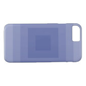 Blauw Paarse vierkante geometrische Case-Mate iPhone Case (Achterkant (Horizontaal))