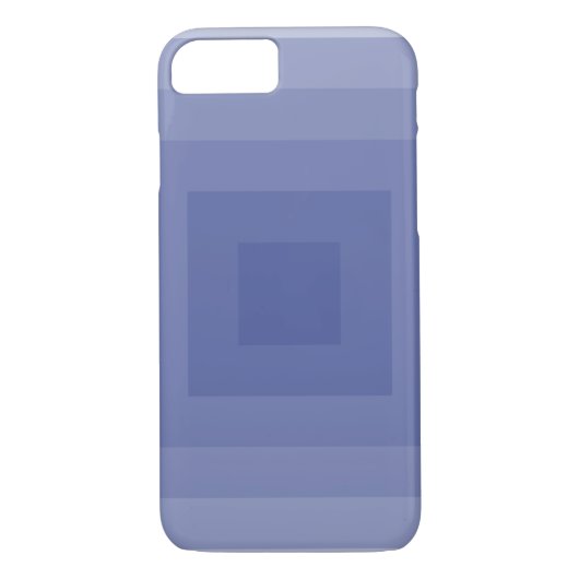 Blauw Paarse vierkante geometrische Case-Mate iPhone Case (Achterkant)