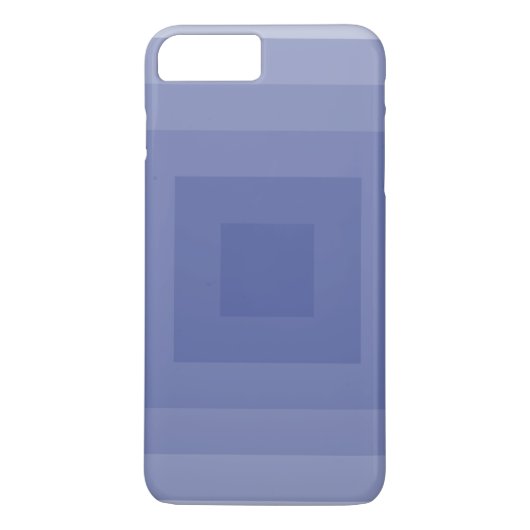 Blauw Paarse vierkante geometrische Case-Mate iPhone Case (Achterkant)