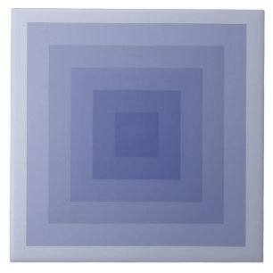 Blauw Paarse vierkante geometrische Tegeltje
