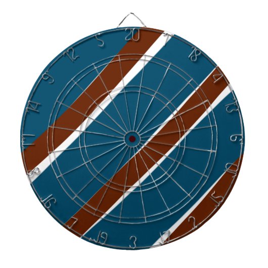 Blauw paarse vloedvormig vormlijnvormig golvend pa dartbord (Voorkant)