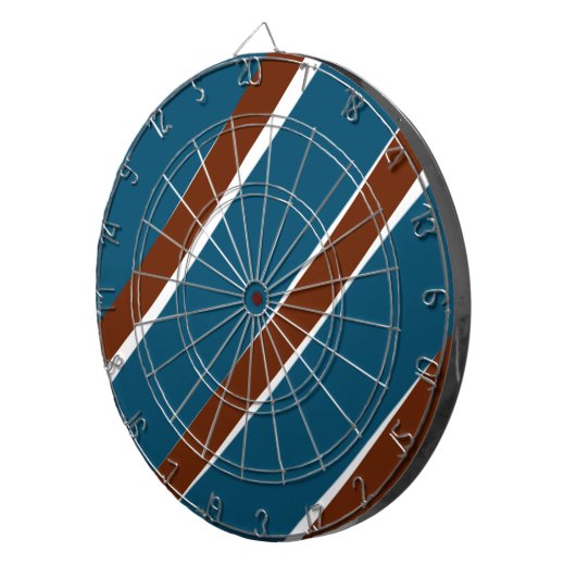 Blauw paarse vloedvormig vormlijnvormig golvend pa dartbord (Voorkant Rechts)