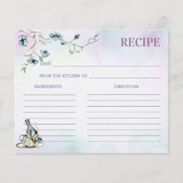 Blauw paarse vrijgezellenfeest theefeest receptkaa