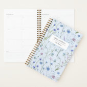 Blauw Paarse  Wildflower Floral Pattern 2026 Planner (Display)