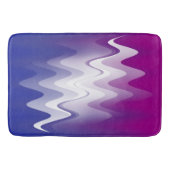 Blauw paarse wit badmat (Voorkant)