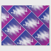 Blauw paarse wit cadeaupapier (Vlak)