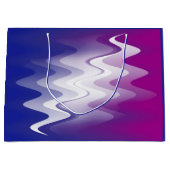 Blauw paarse wit groot cadeauzakje (Voorkant)