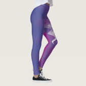 Blauw paarse wit leggings (Rechts)