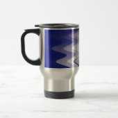 Blauw paarse wit reisbeker (Links)