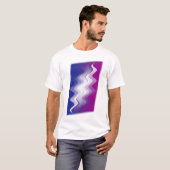 Blauw paarse wit t-shirt (Voorkant volledig)