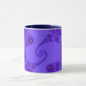 Blauw Paarse Zeepaard Kudde Mok (Midden)