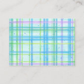 Blauw Paarse Zeepaardje Octopus Zeesterren Zee Bab Visitekaartje (Achterkant)