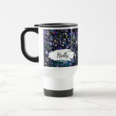 Blauw, Paarse & Zwart Abstract w Brushstrokes & Na Reisbeker (Links)