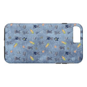 Blauw paaspatroon Case-Mate iPhone case (Achterkant (Horizontaal))